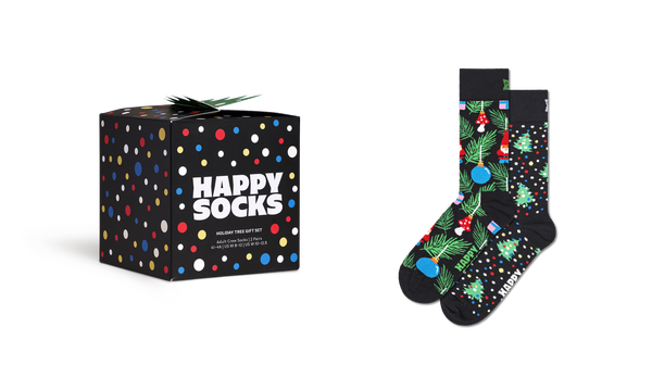 Happy Socks 2-Pack Holiday Tree Socks Gift Set