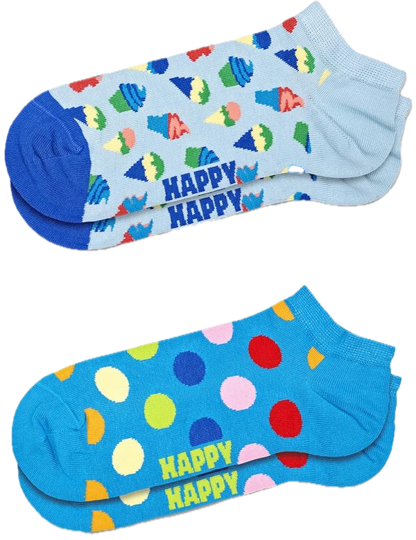 Happy Socks 2-Pack Ice Cream Low Sock
