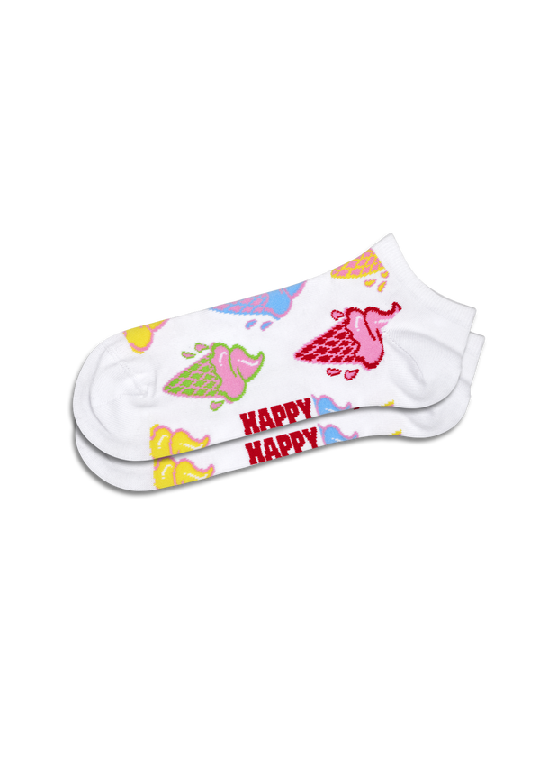 Happy Socks 2-Pack Ice Cream & Stripe Low Socks