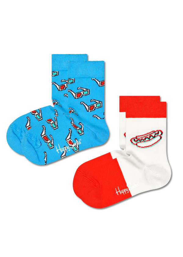 happy socks 2-Pack Kids 3D Hotdog Sock