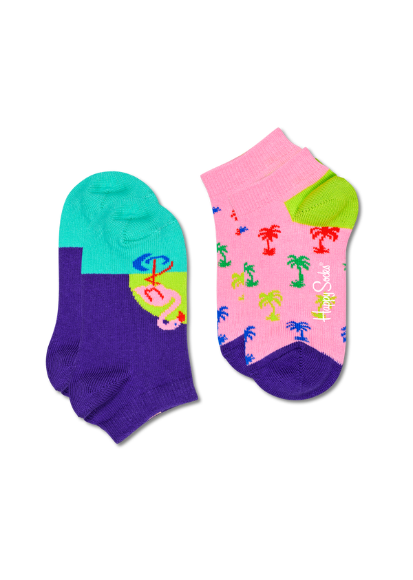 happy socks 2-Pack Kids Flamingo Low Socks