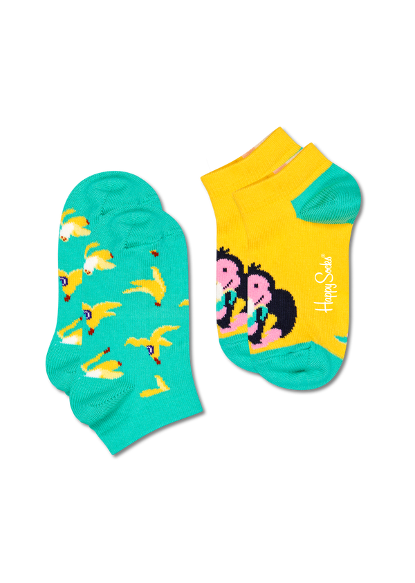 happy socks 2-Pack Kids Monkey & Banana Low Socks