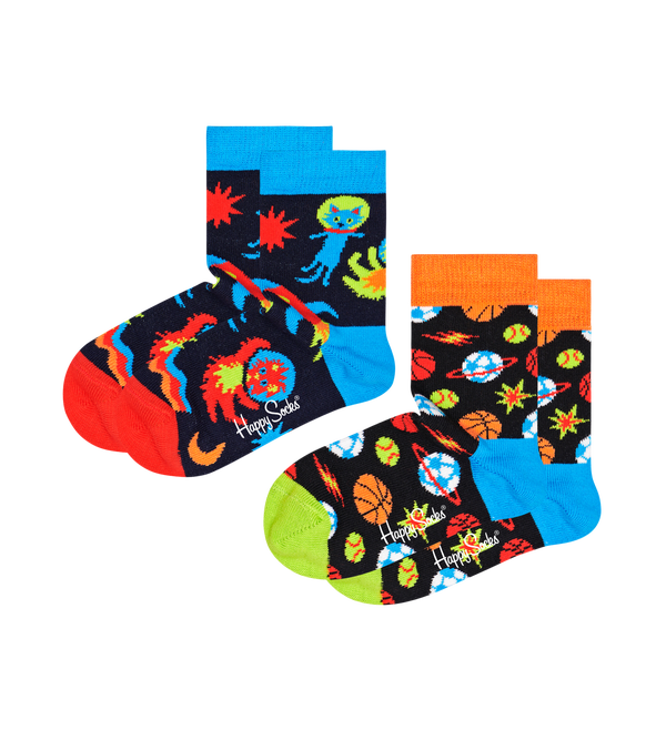 happy socks 2-Pack Kids Spacetime Socks