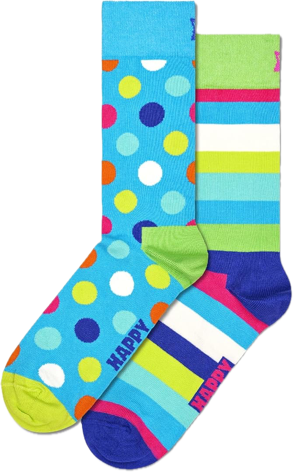 Happy Socks 2-Pack Light Blue Mix Socks Gift Set
