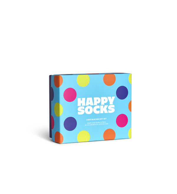 Happy Socks 2-Pack Light Blue Mix Socks Gift Set