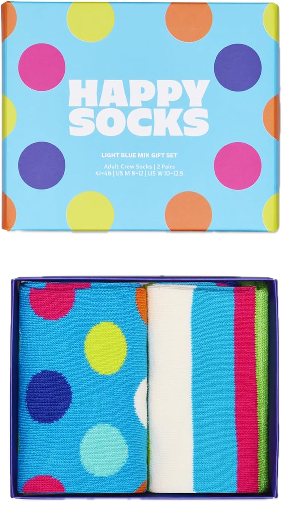 happy socks 2-Pack Light Blue Mix Socks Gift Set