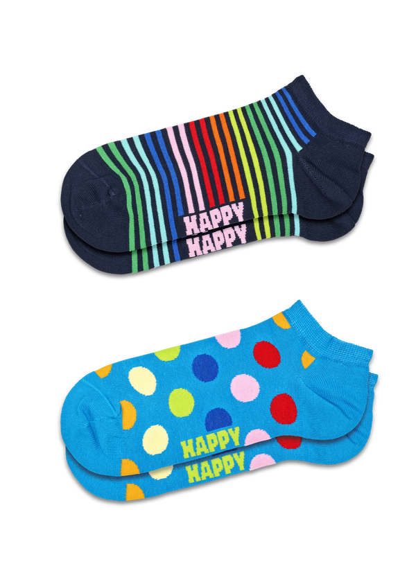 happy socks 2-Pack Mini Stripe Low Socks