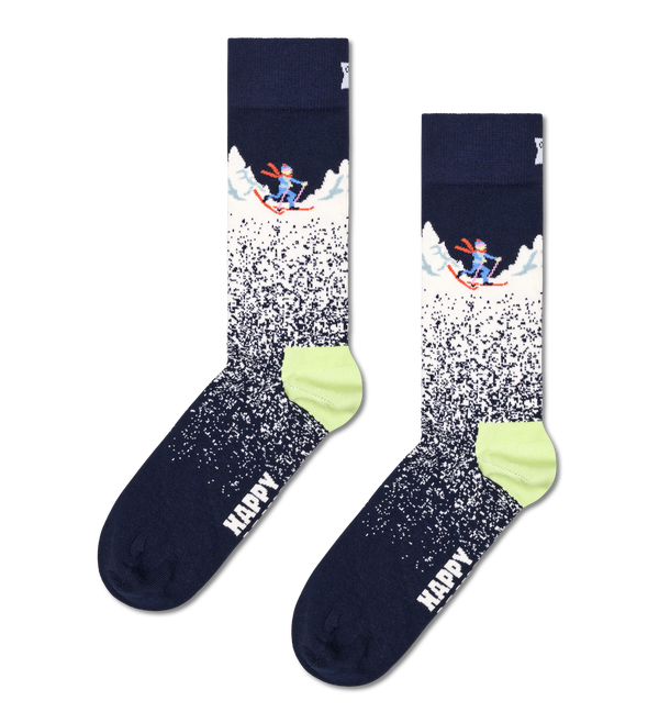Happy Socks 2-Pack Skiing Chalet Socks Gift Set