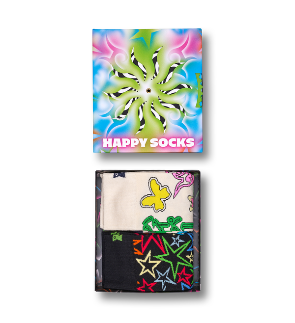 happy socks 2-Pack Spinning Wheel Socks Gift Set