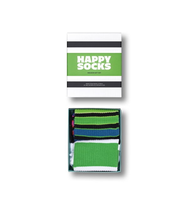 happy socks 2-Pack Stripe Sneaker Socks Gift Set