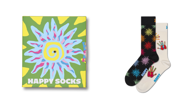 Happy Socks 2-Pack Summer Swirl Socks Gift Set