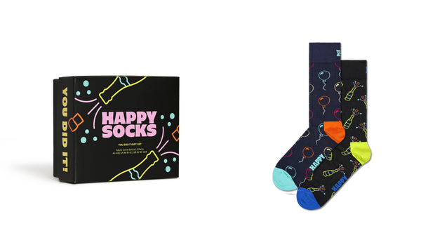 Happy Socks 2-Pack You Did It Socks Gift Set