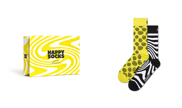 Happy Socks 2-Pack Zig Zag Socks Gift Set