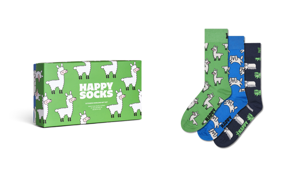 Happy Socks 3-Pack Animals Socks Gift Set
