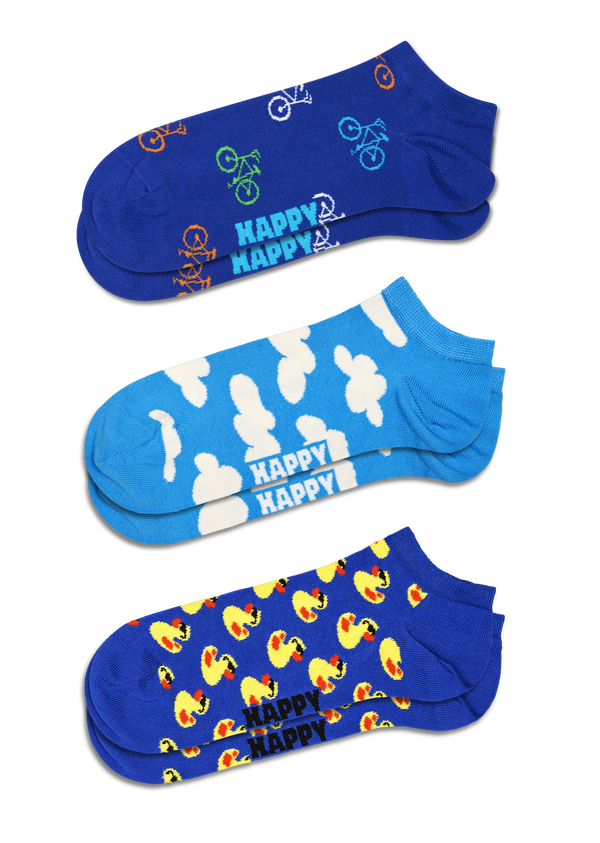 happy socks 3-Pack Bike Low Socks