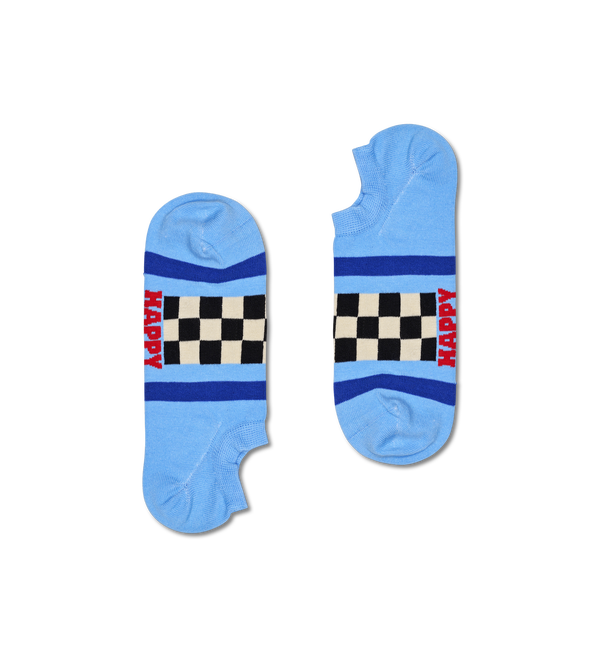 Happy Socks 3-Pack Blue Peace No Show Socks