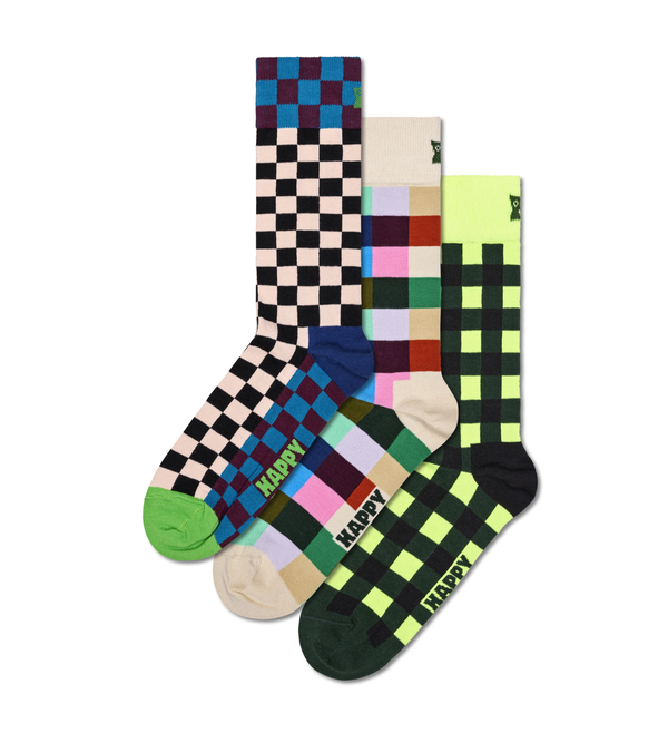 Happy Socks 3-Pack Check It Out Socks Gift Set