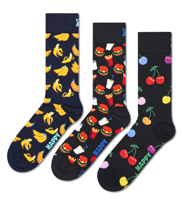 happy socks 3-Pack Classic Banana Socks