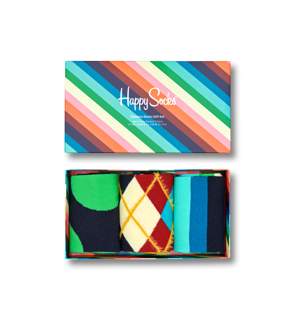 happy socks 3-Pack Classics Socks Gift Set