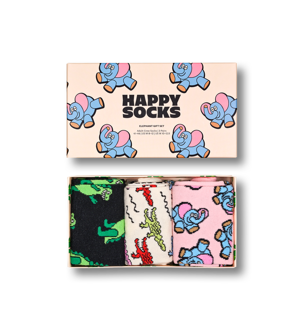 happy socks 3-Pack Elephant Socks Gift Set
