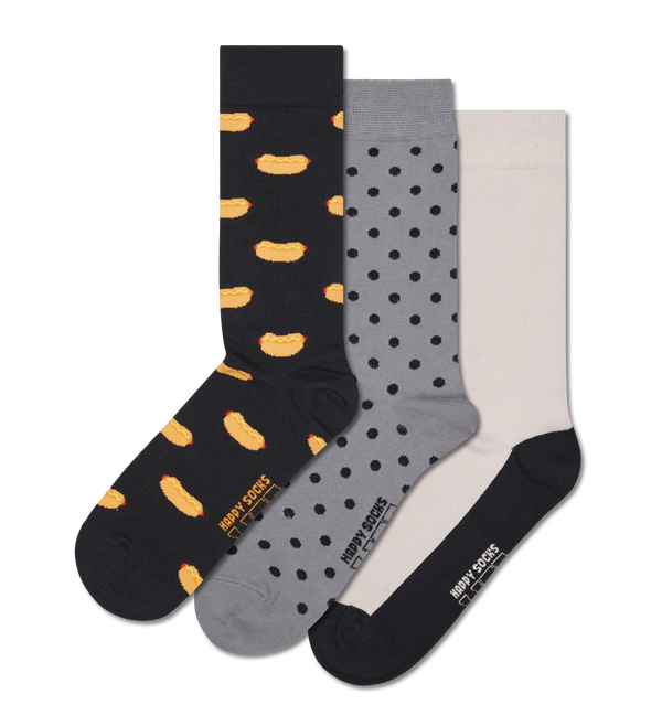 happy socks 3-Pack Everyday Hot Dogs Socks