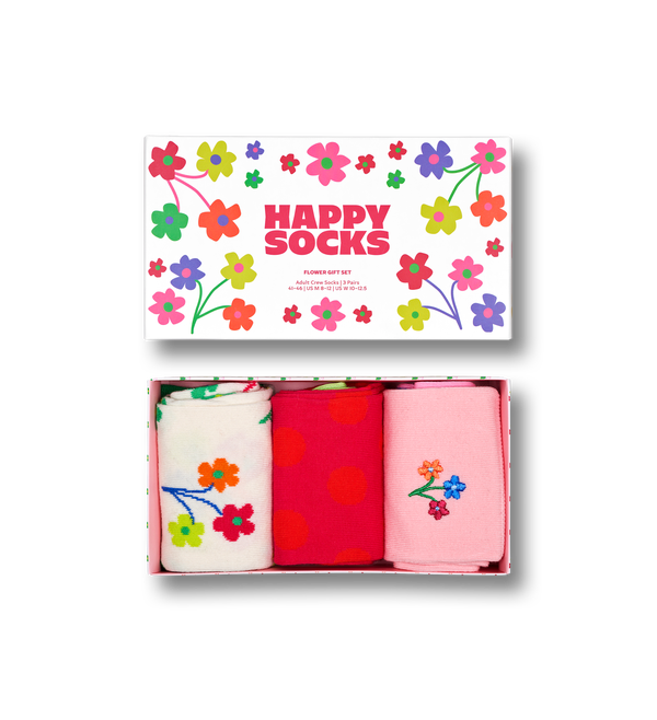 happy socks 3-Pack Flower Socks Gift Set