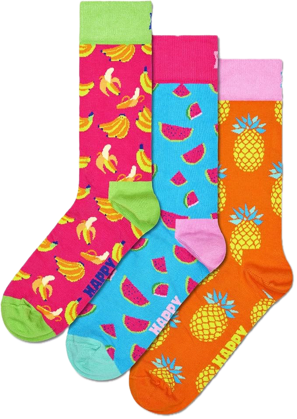 Happy Socks 3-Pack Fruity Mix Socks Gift Set