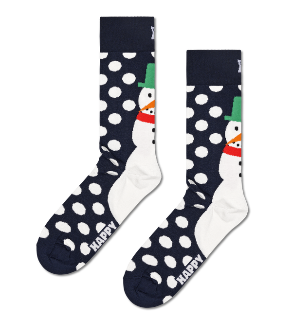 Happy Socks 3-Pack Holiday Navy Socks Gift Set