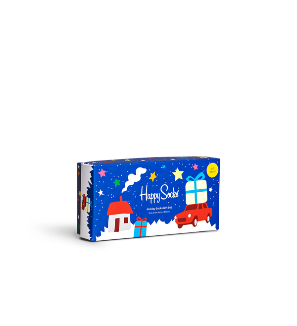Happy Socks 3-Pack Kids Holiday Socks Gift Set