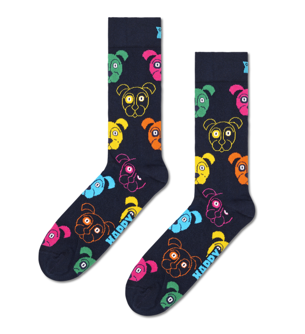 Happy Socks 3-Pack Mixed Dog Socks Gift Set