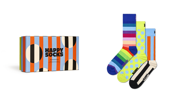 Happy Socks 3-Pack Multicolor Socks Gift Set