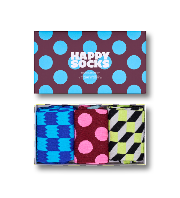 happy socks 3-Pack Multicolor Socks Gift Set