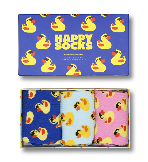 happy socks 3-Pack Rubber Duck Socks Gift Set