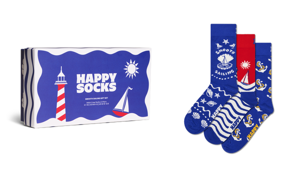Happy Socks 3-Pack Smooth Sailing Socks Gift Set