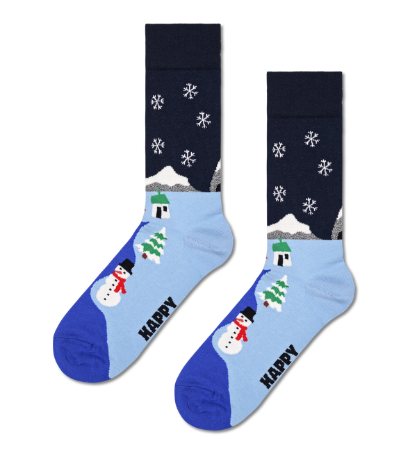 Happy Socks 3-Pack Snowman Socks Gift Set