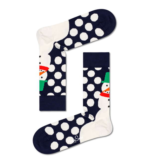 Happy Socks 3-Pack Snowman Socks Gift Set