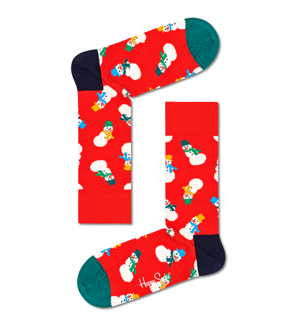 Happy Socks 3-Pack Snowman Socks Gift Set