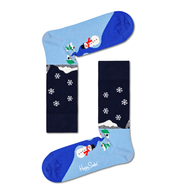 Happy Socks 3-Pack Snowman Socks Gift Set