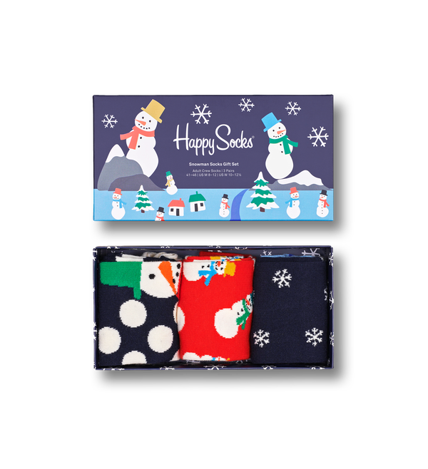 happy socks 3-Pack Snowman Socks Gift Set