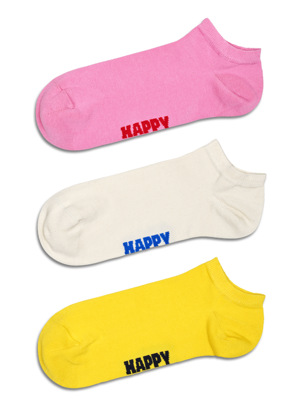 happy socks 3-Pack Solid Low Socks