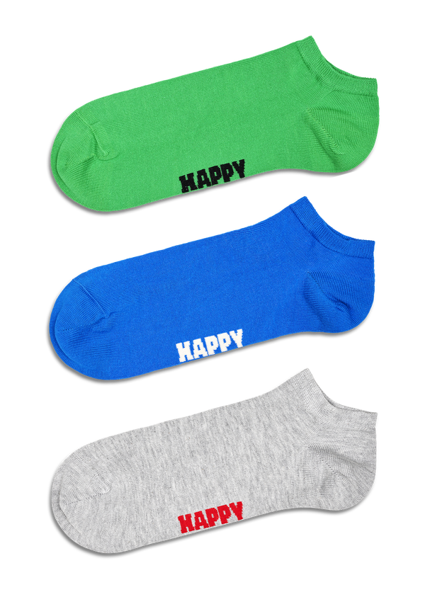 happy socks 3-Pack Solid Low Socks