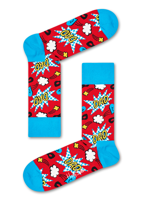 Happy Socks 3-Pack Super Dad Socks Gift Set