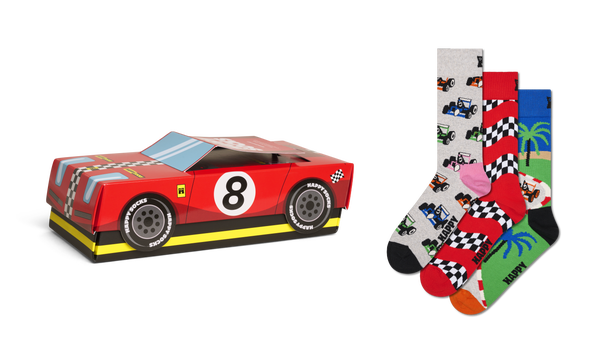 Happy Socks 3-Pack Top Racer Socks Gift Set