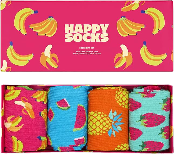 Happy Socks 4-Pack Banana Socks Gift Set