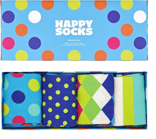Happy Socks 4-Pack Big Dot Socks Gift Set