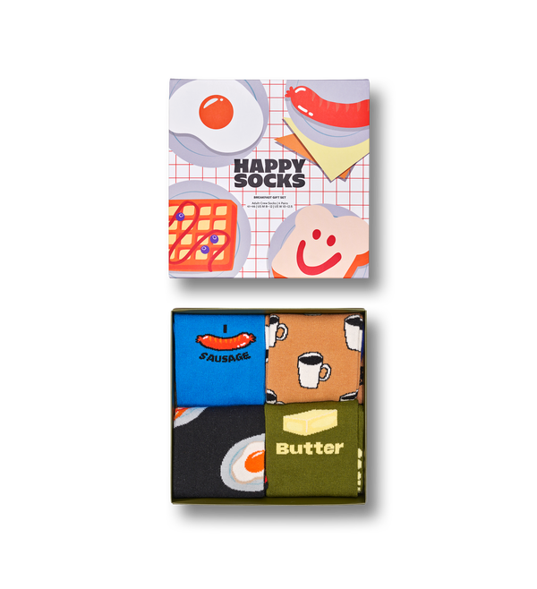 happy socks 4-Pack Breakfast Socks Gift Set