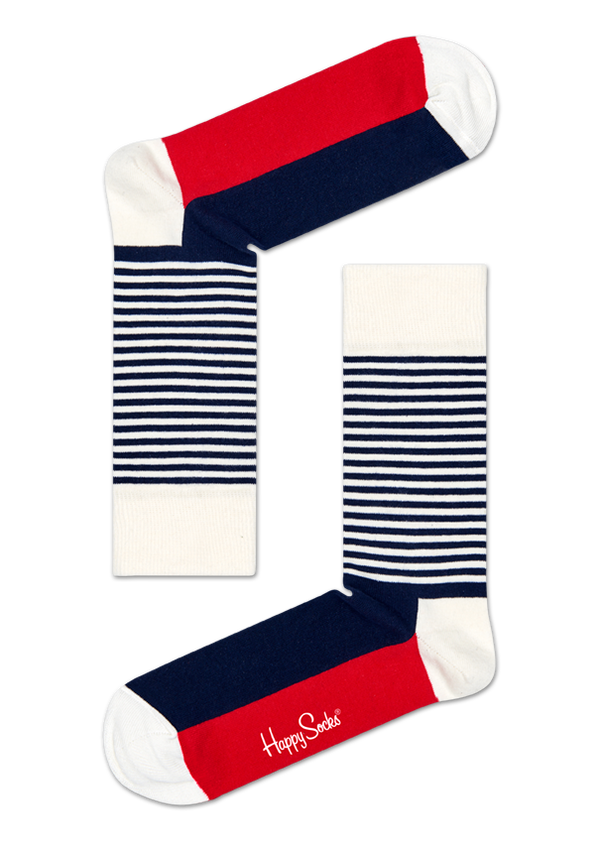 Happy Socks 4-Pack Classic Navy Socks Gift Set