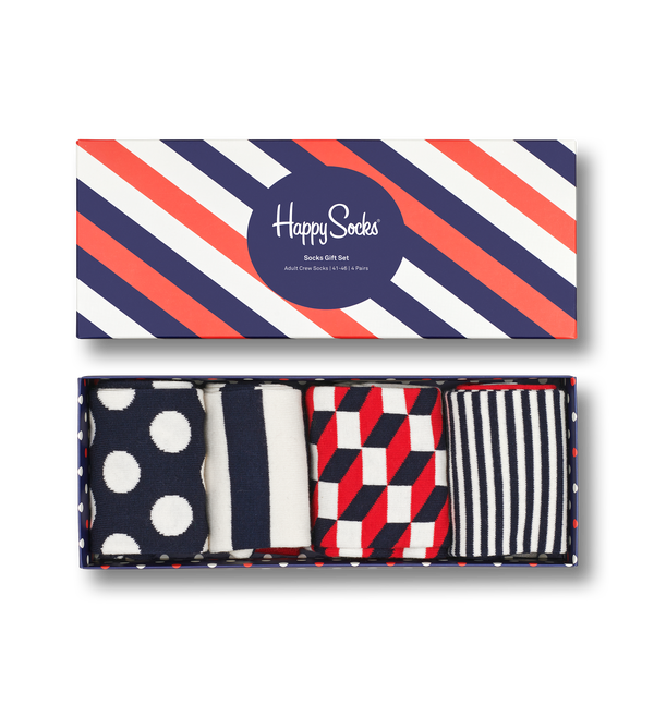 happy socks 4-Pack Classic Navy Socks Gift Set