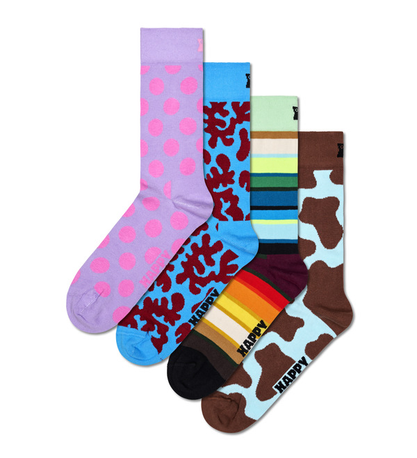 Happy Socks 4-Pack Colorburst Socks Gift Set