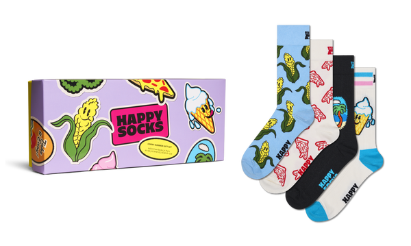 Happy Socks 4-Pack Corny Summer Socks Gift Set